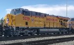 UP 5279 A Repainted C45ACCTE Locomotive in the Late Afternoon As She Departs The UP Ogden Utah Yard.